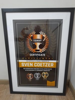 Sven Coetzer $255K sales - Legendary Marketer