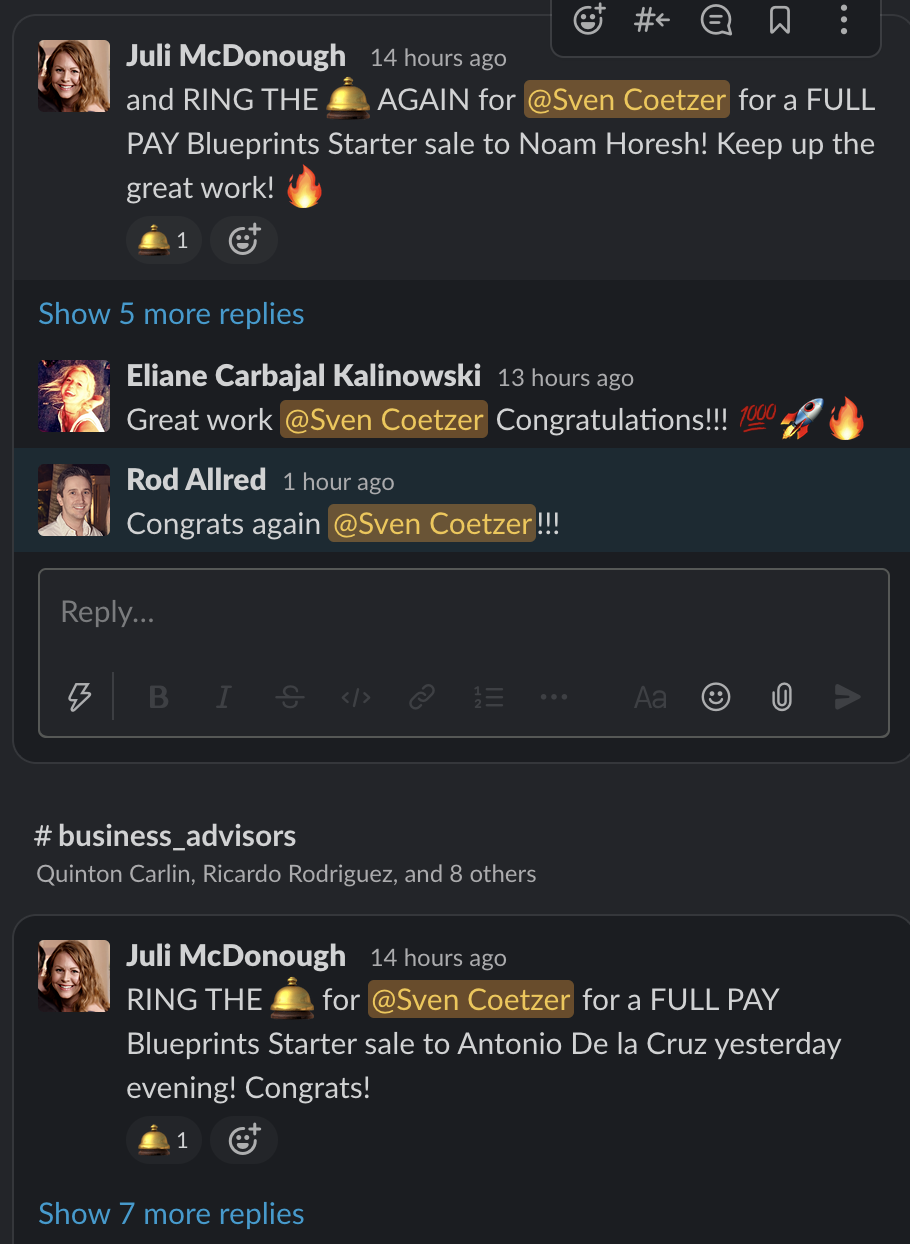 Ring the bell again for Sven Coetzer - full pay Blueprints Starter sale