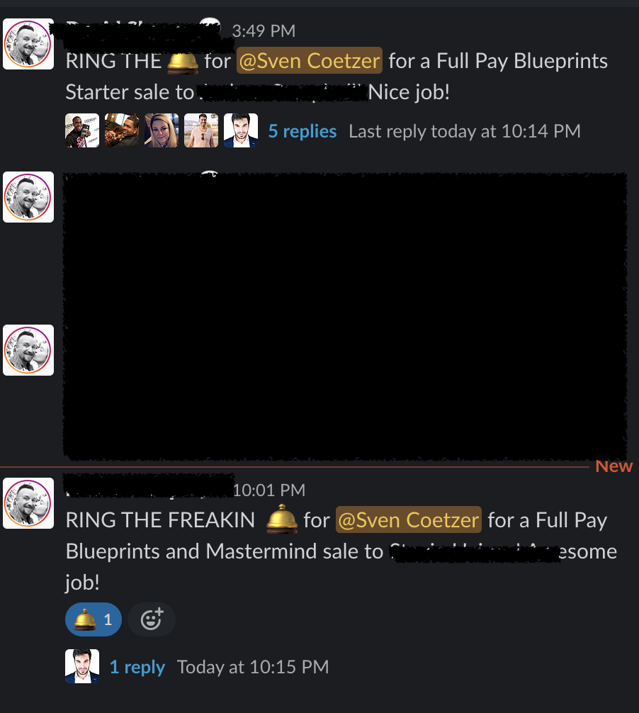 Ring the freakin bell - Sven Coetzer double sale Mastermind